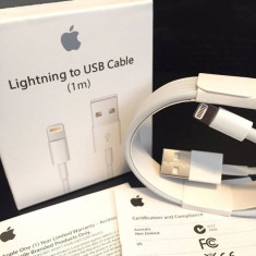 Cablu USB incarcare si date original iPhone 6S / 6S plus 5S 5 lighting usb foto