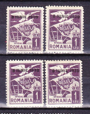 Timbre ROMANIA 1930 = VULTUR CU STEAG SUPRATIPAR &amp;quot;8 IUNIE 1930&amp;quot;, MNH foto