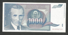 IUGOSLAVIA 1000 1.000 DINARI 1991 [8] P-110 , VF + foto