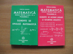 Matematica - Manual clasa a 9-a - Vol 1+2 - Mircea Ganga foto