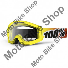 MBS Ochelari motocross 100% Strata, galben, sticla clara, Cod Produs: 26011517PE foto