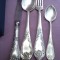 SET TACAMURI ARGINT 6 PERSOANE - 24 PIESE - RUSESTI MHU CASETA ORIGINALA