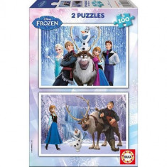 Puzzle Frozen Cu 100 De Piese foto