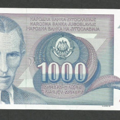 IUGOSLAVIA 1000 1.000 DINARI 1991 [3] P-110 , XF++ a UNC