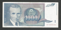 IUGOSLAVIA 1000 1.000 DINARI 1991 [24] P-110 foto