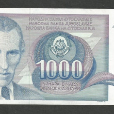 IUGOSLAVIA 1000 1.000 DINARI 1991 [2] P-110 , XF++ a UNC