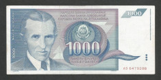 IUGOSLAVIA 1000 1.000 DINARI 1991 [12] P-110 , VF + foto