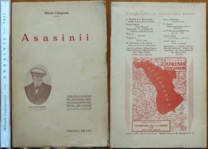 Mihail Calognom, Asasinii, interbelica; Rascoala dela Tatar Bunar, Racovski