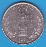 (M966) MONEDA SUA - QUARTER DOLLAR 2000, LIT. D - MARYLAND, America de Nord