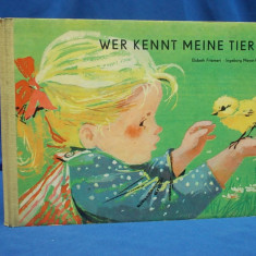 CARTE COPII IN LIMBA GERMANA * WER KENNT MEINE TIERE - R.D.G. - 1967