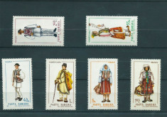 Serie completa si nestampilata timbre - Romania - Costume Nationale - 1968 foto