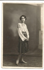 @ carte postala (foto)-GIURGIU-Costum popular anul 1929 foto