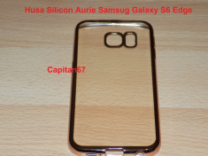 Husa Silicon Aurie Samsug Galaxy S6 Edge foto