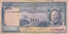 ANGOLA 1.000 escudos 1970 VF!!! foto