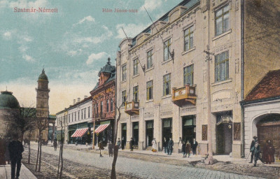 SATU MARE , STRADA HAM JANOS , RESTAURANT , CIRCULATA 1917 foto