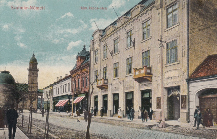 SATU MARE , STRADA HAM JANOS , RESTAURANT , CIRCULATA 1917