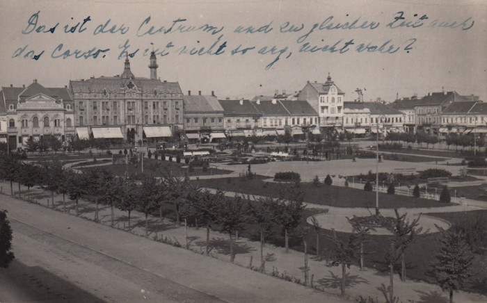 SATU MARE , PIATA REGELE CAROL , EDITURA SINGER NANDOR SATU MARE, CIRC. 1934