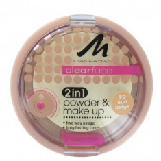 PUDRA PENTRU TEN GRAS, ACNEIC MANHATTAN CLEAR FACE 2IN1 POWDER 79 SUN BEIGE foto