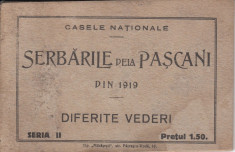 SERBARILE DE LA PASCANI DIN 1919 CARNET CU 6 VEDERI DIFERITE SERIA II foto