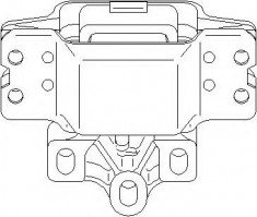 Suport motor AUDI A3 2.0 TDI - TOPRAN 110 130 foto