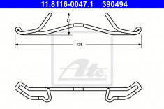 Arc, etrier frana VOLVO 480 E 1.7 - ATE 11.8116-0047.1 foto