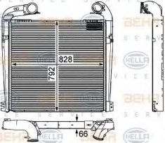 Intercooler, compresor SCANIA P,G,R,T - series R 340 - HELLA 8ML 376 730-571 foto