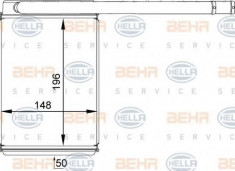 Schimbator caldura, incalzire habitaclu FORD FOCUS 1.4 16V - HELLA 8FH 351 313-461 foto