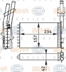 Schimbator caldura, incalzire habitaclu RENAULT 21 limuzina 1.7 - HELLA 8FH 351 313-051 foto