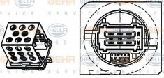 Rezistor, ventilator habitaclu PEUGEOT 206 hatchback 1.4 i - HELLA 9ML 351 332-261 foto