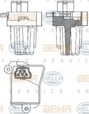 Reglaj, suflanta de interior BMW 7 limuzina 730 i,iL - HELLA 5HL 351 321-331 foto