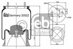 Burduf, suspensie pneumatica - FEBI BILSTEIN 20522 foto