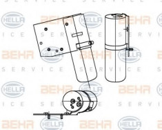 uscator,aer conditionat MERCEDES-BENZ ATEGO 712 - HELLA 8FT 351 198-551 foto