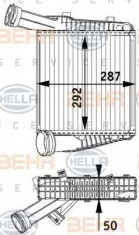 Intercooler, compresor PORSCHE CAYENNE 3.0 Diesel - HELLA 8ML 376 729-571 foto