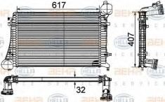 Intercooler, compresor VW PASSAT limuzina 2.0 TDI - HELLA 8ML 376 746-071 foto