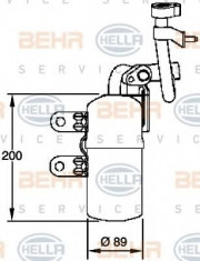 uscator,aer conditionat VOLVO C70 II Cabriolet D3 - HELLA 8FT 351 335-101 foto