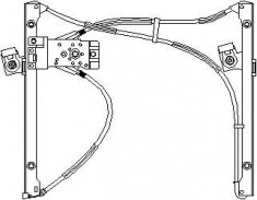 Mecanism actionare geam VW POLO 55 1.3 - TOPRAN 111 708 foto