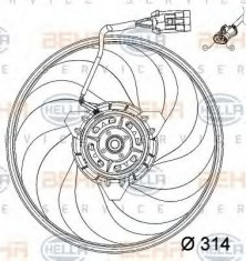 ventilator,aer conditionat OPEL VITA C 1.0 - HELLA 8EW 351 034-421 foto