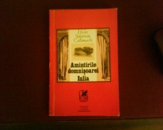 Dida Solomon Callimachi Amintirile domnisoarei Iulia,editie princeps foto