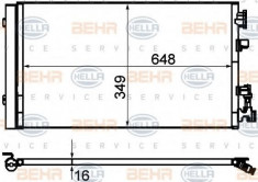 Condensator, climatizare RENAULT MEGANE III cupe 2.0 TCe - HELLA 8FC 351 310-541 foto