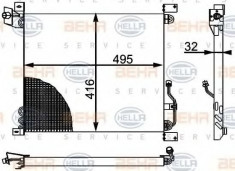 Condensator, climatizare MERCEDES-BENZ G-CLASS 290 GD/G 290 D - HELLA 8FC 351 301-501 foto