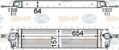 Intercooler, compresor NISSAN DUALIS 1.5 dCi - HELLA 8ML 376 746-601 foto