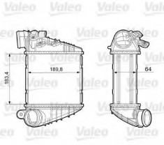 Intercooler, compresor SUBARU LIBERTY III 2.5 - VALEO 817457 foto