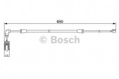 senzor de avertizare,uzura placute de frana BMW 3 cupe 330 Cd - BOSCH 1 987 474 960 foto