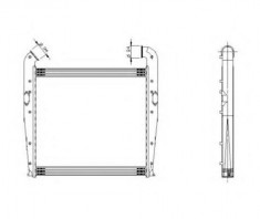Intercooler, compresor SCANIA 4 - series 94 D/220 - NRF 309018 foto