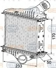 Intercooler, compresor SMART FORTWO cupe 1.0 Turbo - BEHR HELLA SERVICE 8ML 376 746-081 foto