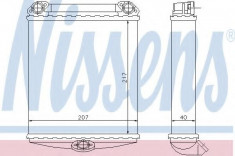 Schimbator caldura, incalzire habitaclu MERCEDES-BENZ limuzina 200 E - NISSENS 72026 foto