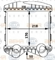 Intercooler, compresor SMART CITY-COUPE 0.6 - BEHR HELLA SERVICE 8ML 376 723-021 foto