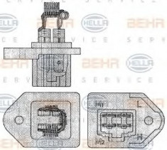 Rezistor, ventilator habitaclu SUZUKI ESCUDO autoturism de teren, deschis 1.6 - BEHR HELLA SERVICE 9ML 351 303-301 foto