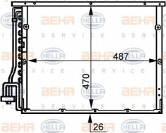 Condensator, climatizare BMW 3 limuzina 316 i - HELLA 8FC 351 036-341 foto