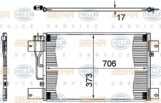 Condensator, climatizare SCANIA P,G,R,T - series R 340 - HELLA 8FC 351 307-361 foto